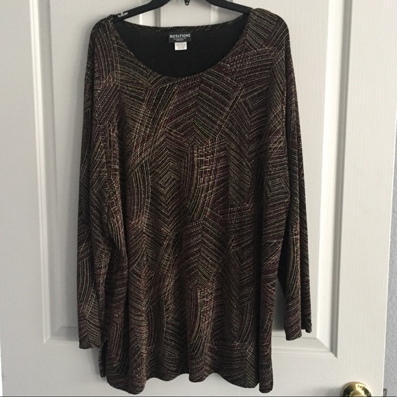 Beautiful notations (Dillard’s) top - 2x - Picture 5 of 5